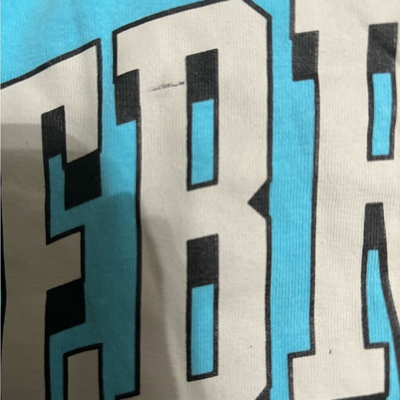 Blue&White College Graphic Tee Oversized Medium - Picture 4 of 5